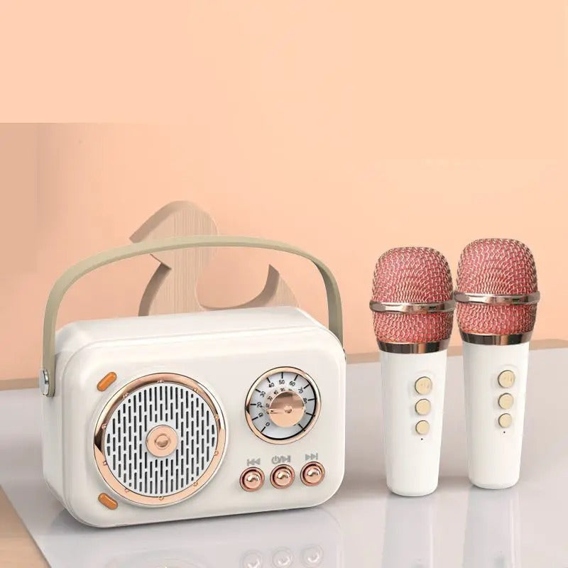 Mini Bluetooth Karaoke Microphone Speaker Gift