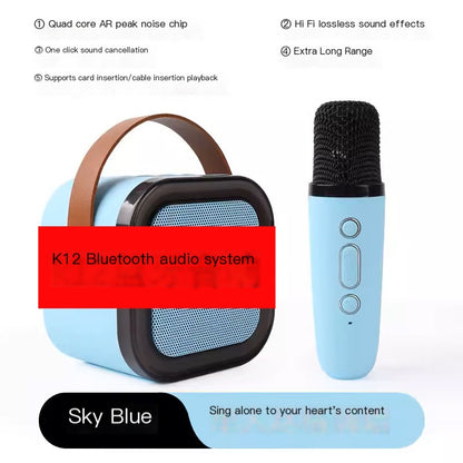 K12 Bluetooth Portable Wireless Karaoke Speaker System