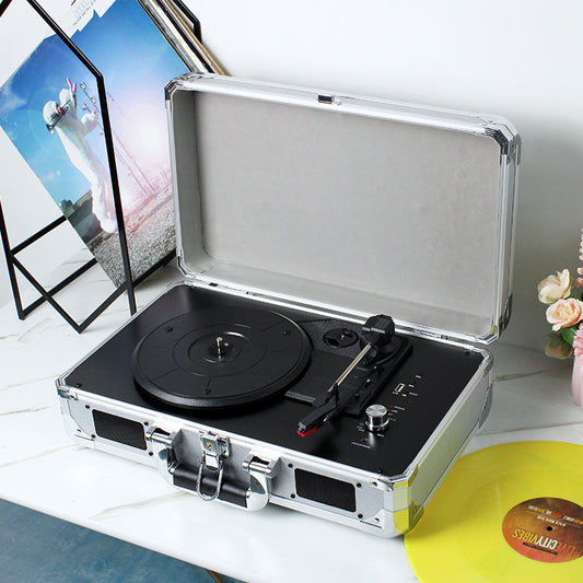 Retro Bluetooth Record Player – Portable Vinyl Turntable with Bluetooth