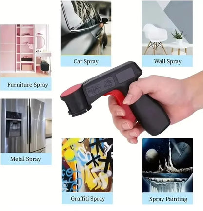 1 Pcs Plastic Portable Spray Paint Handle, Universal Reusable Car