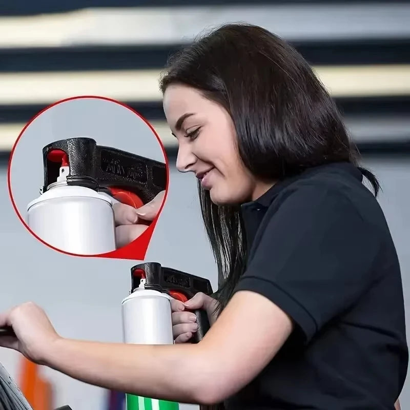 1 Pcs Plastic Portable Spray Paint Handle, Universal Reusable Car