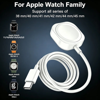 TIMESS Magnetic USB A TYPE-C Watch Charger