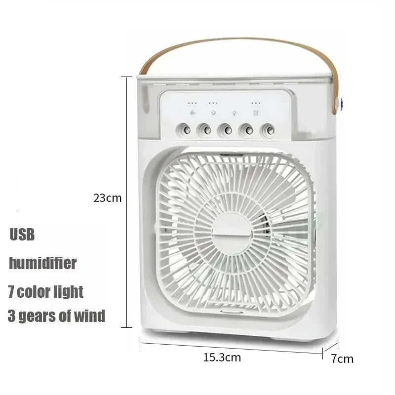 New 3 In 1 Mini Air Cooler Portable Fan Air Conditioner Humidifier