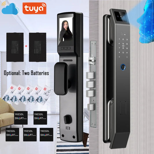 YKESDL Smart Door Lock 3D Face Recognition, Fingerprint, WiFi App Controlled