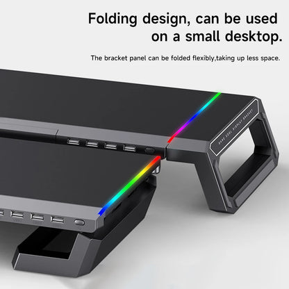 4 USB PC Monitor Stand
