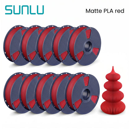 SUNLU Matte PLA filament 10kg 1.75mm 1roll/kg(2.2lbs)