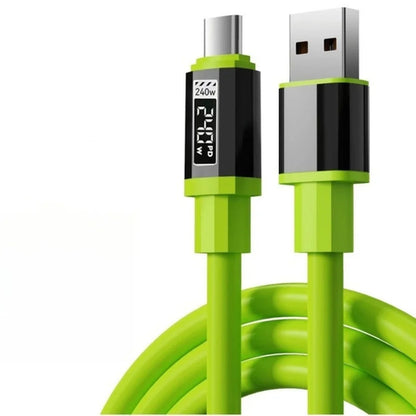 240W Type C To Type C Super Fast Charging Cable Universal High Power