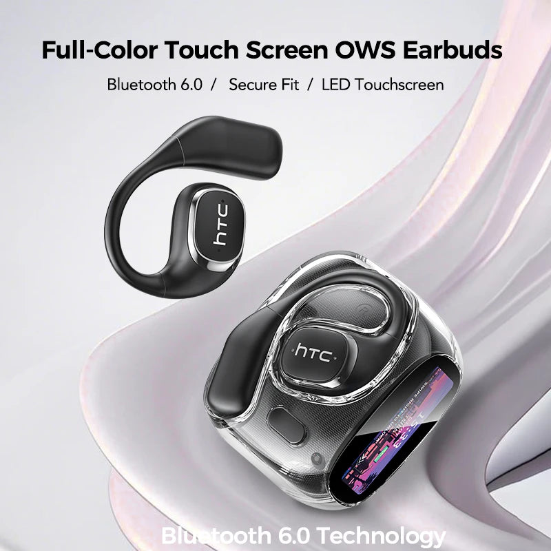 HD Screen Wireless Earphones Bluetooth Music Earbuds