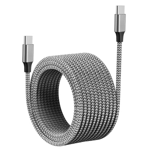 60W PD USB-C to USB-C Fast Charging Cable Nylon Braided Type-C Data