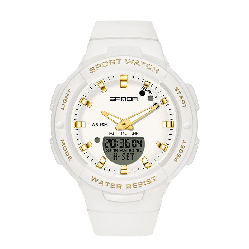 SAN DA Brand Watch For Sports 5 Bar Waterproof