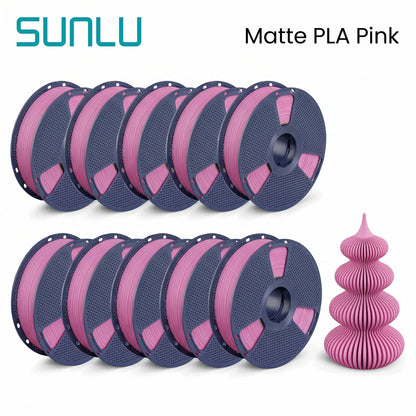 SUNLU Matte PLA filament 10kg 1.75mm 1roll/kg(2.2lbs)
