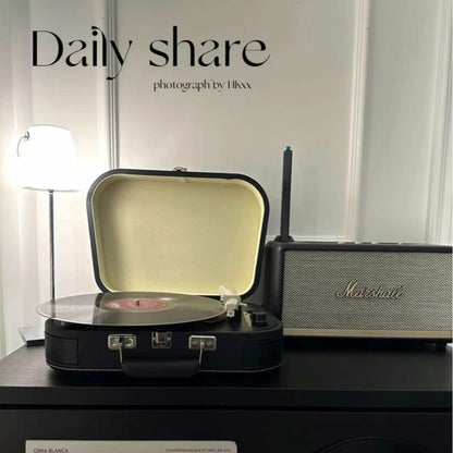 Retro Bluetooth Vinyl Record Player and Speaker Unit